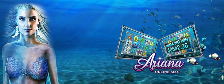 Ariana slot machine logo.