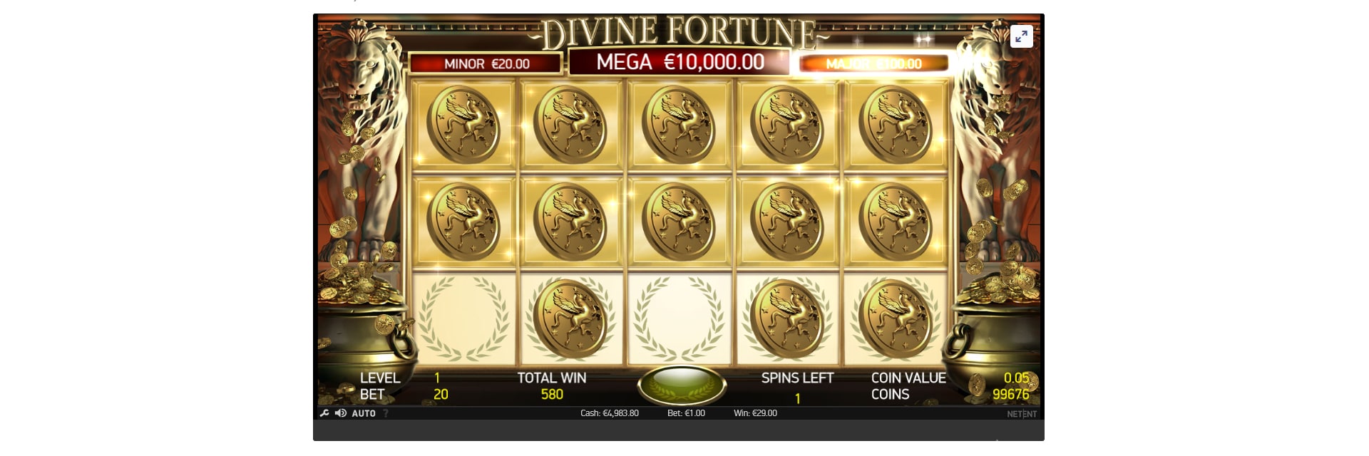 divine fortune slot machine for free