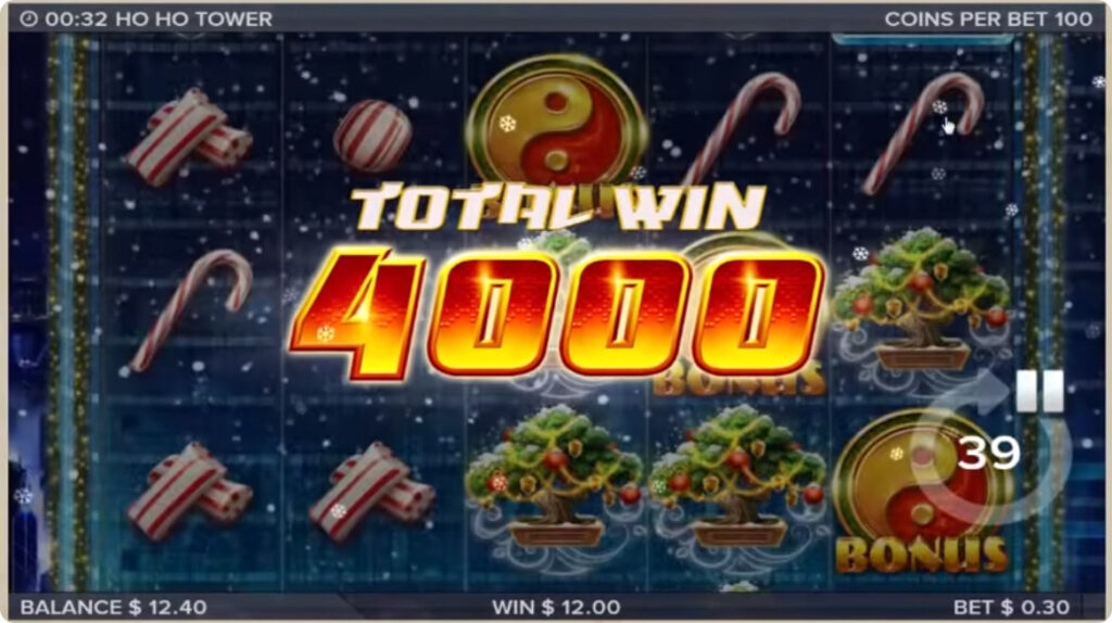 Ho Ho Tower slot win. 