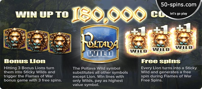 Win up to 180000 in Poltava slot.