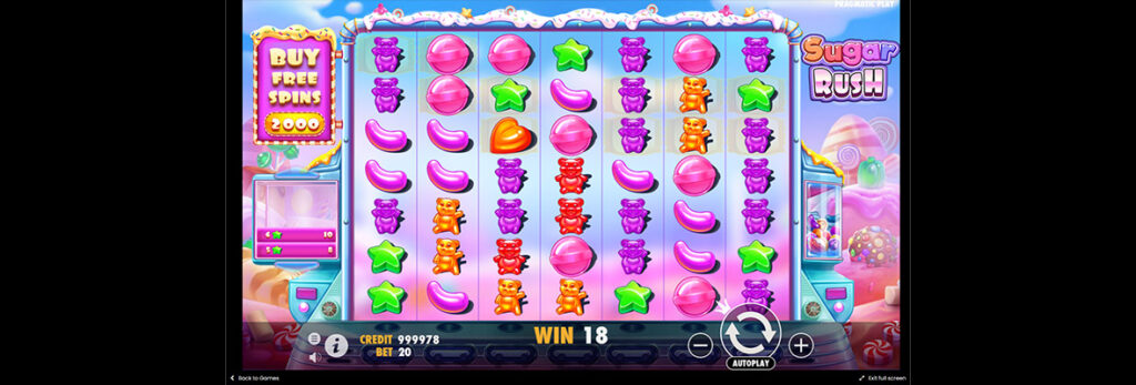 Sugar Rush slot game.