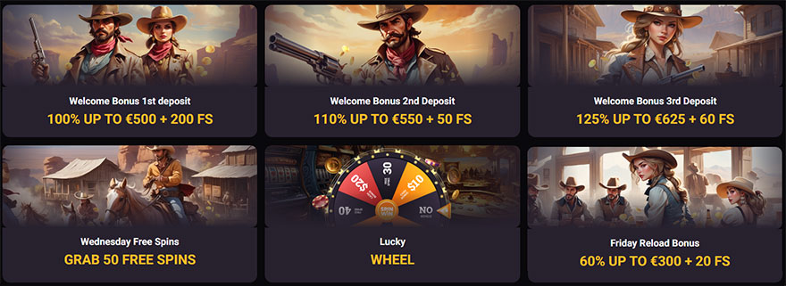 Gunsbet casino bonuses.