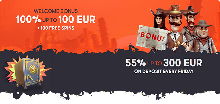 Bonuses 100 free spins.