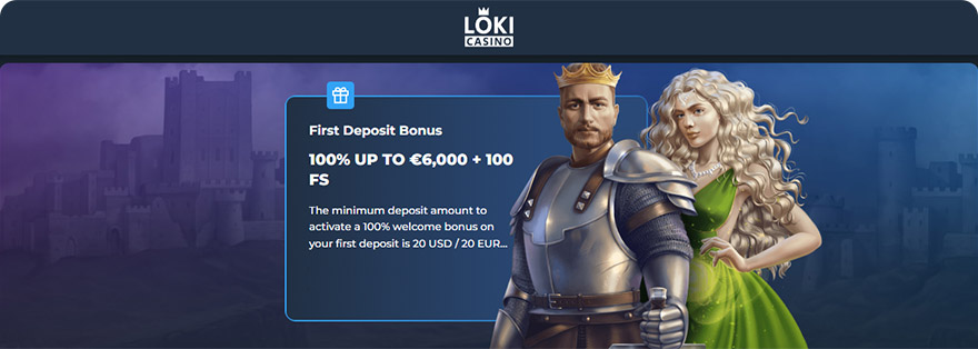Loki casino bonus.