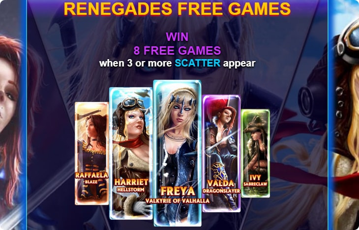 Renegades Online Slot Free Games.