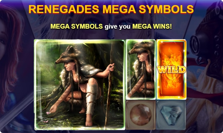 Renegades slot mega symbols.