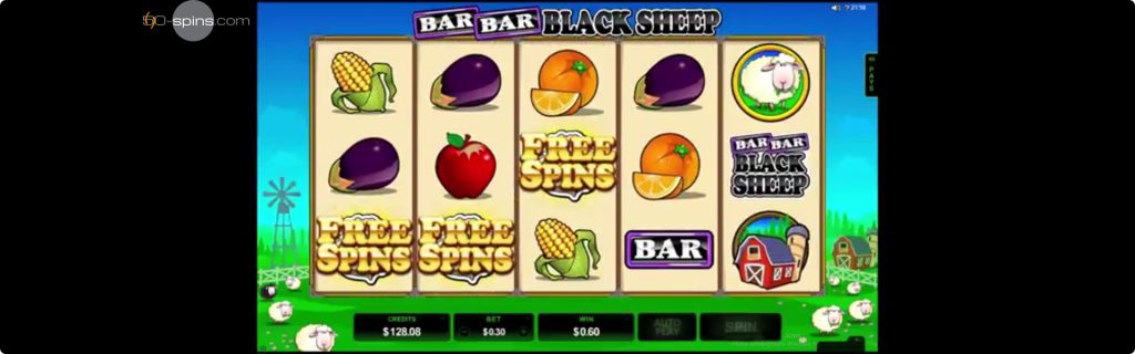 Bar Bar Black Sheep Slot free spins.