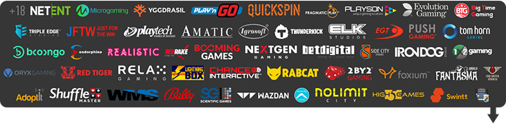 SlotV casino providers.