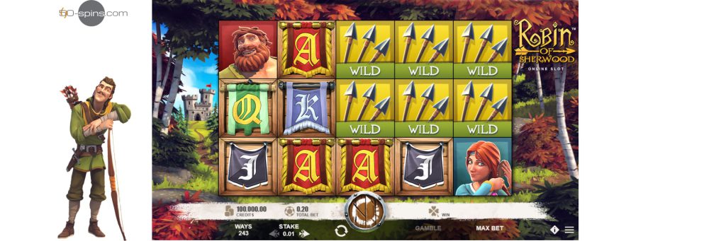 Robin of Sherwood slot machine.