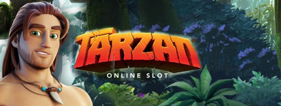 Logo Tarzan slot game.
