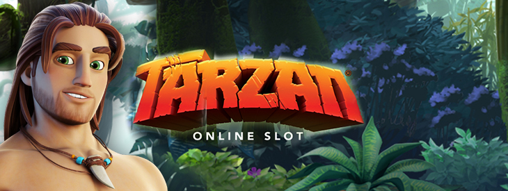 Logo Tarzan slot game.