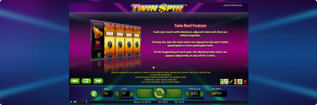 Twin Spin slot machines.