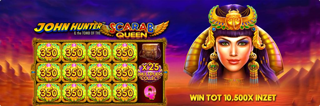 John Hunter Scarab Queen slot machine.