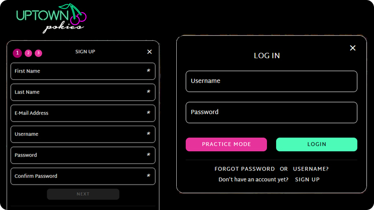 Uptown Pokies Casino Login.