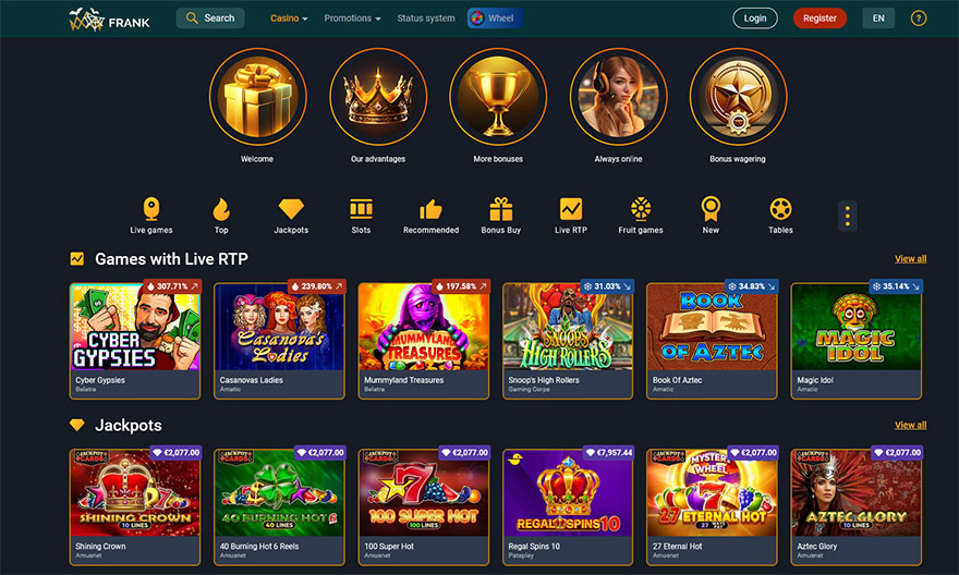 Frank casino romania