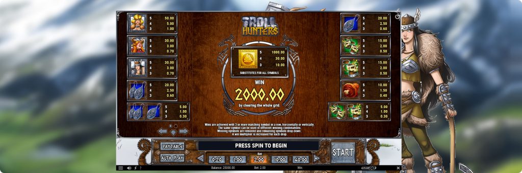 Troll Hunters Slot Machine.