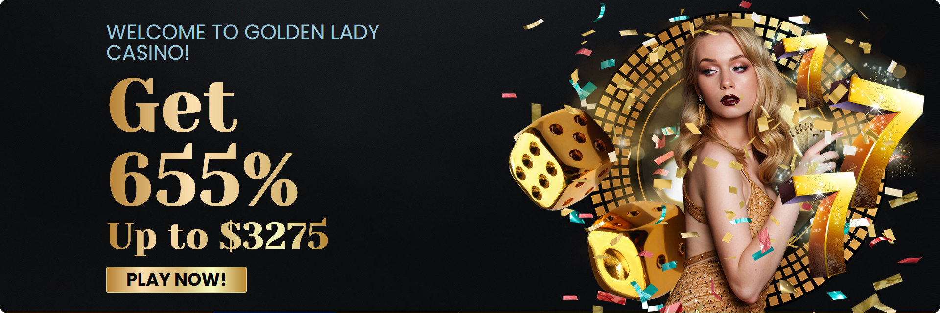 Golden Lady Casino Review 2023 Bonus 3325 + 200 Free spins