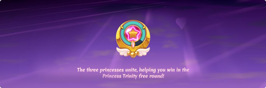 Trnity round in the Moon Princess slot machine.