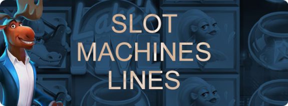Slot machine lines.