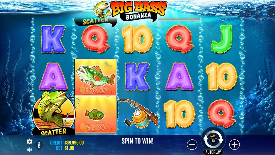 Big bass bonanza slot.