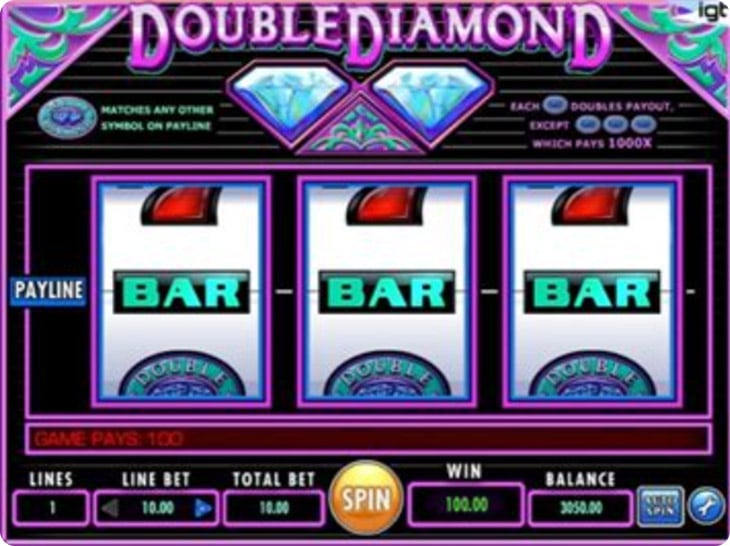 Double Diamond slot machine.