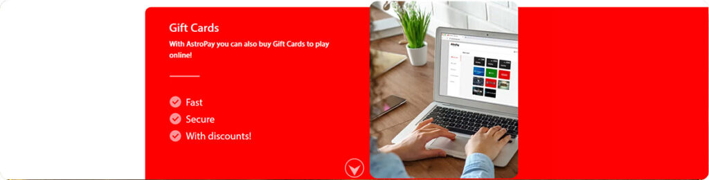 Astropay gift cards to play.