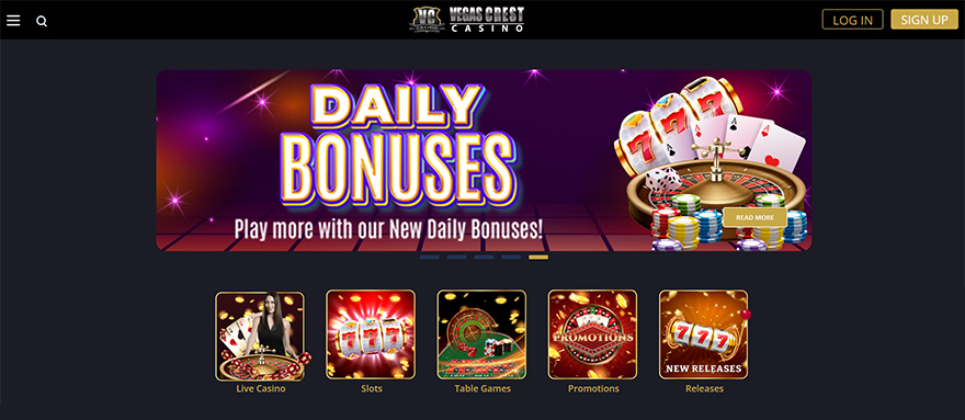 Vegas crest casino.