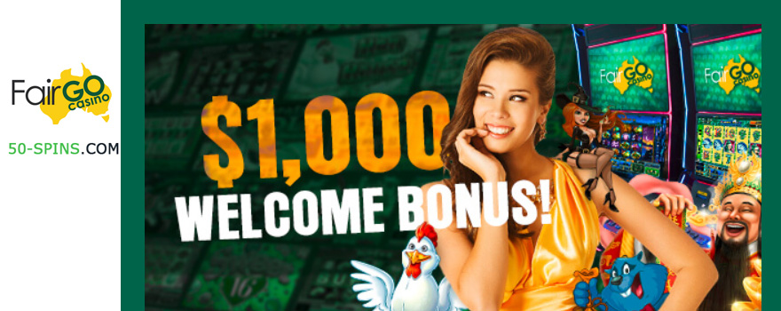 FairGo casino Welcome Bonus $1000. 