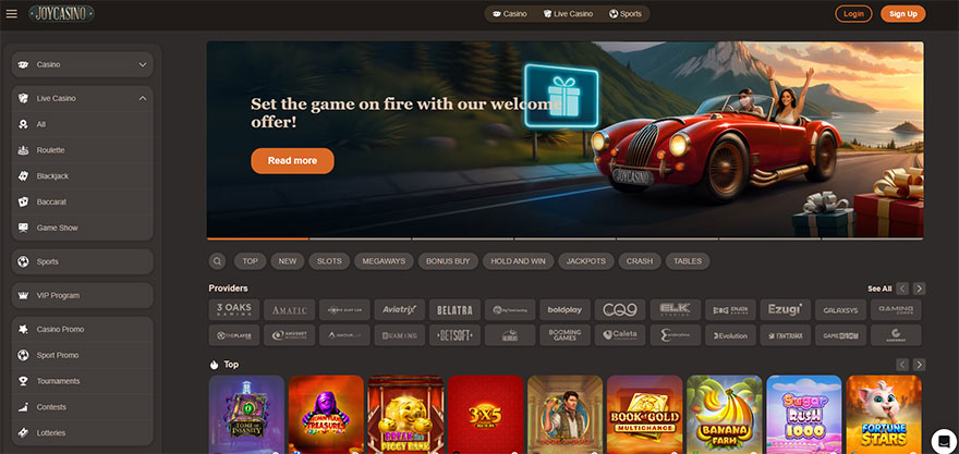 Joycasino review.