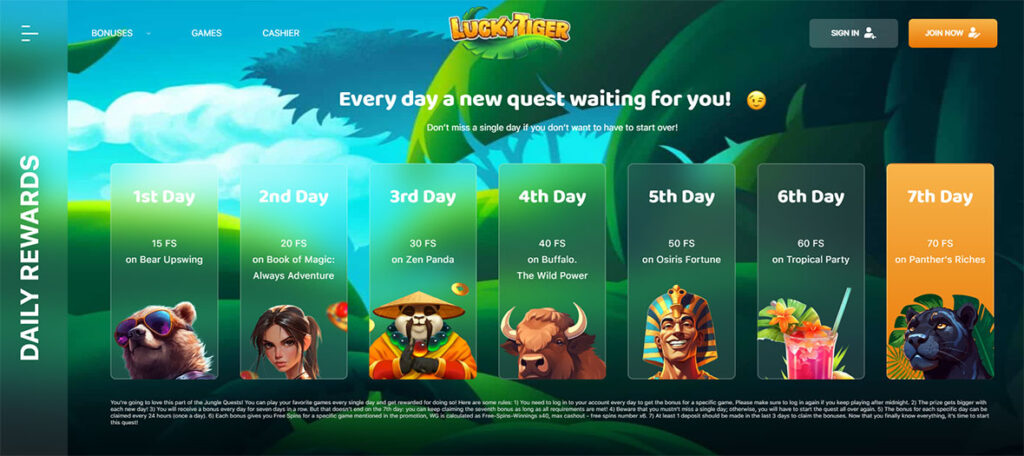 Lucky Tiger ADA casino.