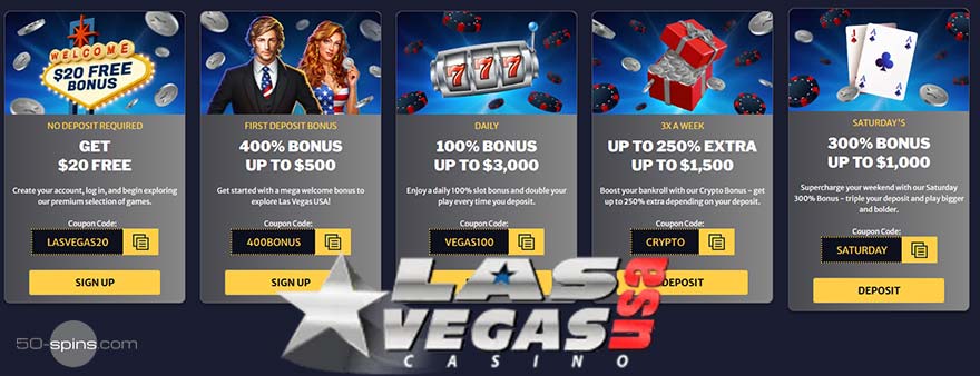 Las Vegas casino USA bonuses.
